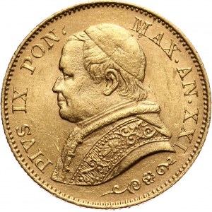 Vatican, Pius IX, 20 Lire 1866 R, Rome