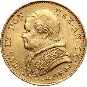 Watykan, Pius IX, 20 lirów 1866 R, Rzym