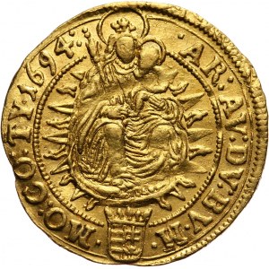 Hungary, Leopold I, Ducat 1694 KB, Kremnitz