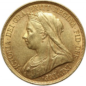 Great Britain, Victoria, 5 Pounds 1893