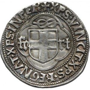 Włochy, Karol I 1482-1490, teston