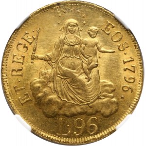 Włochy, Genua, 96 lirów 1796