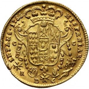 Włochy, Neapol i Sycylia, Ferdynand IV, 6 ducati 1766