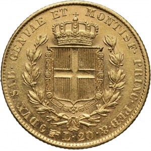 Italy, Sardinia, Carlo Alberto, 20 Lire 1846 P, Torino