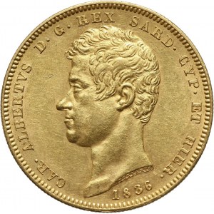 Italy, Sardinia, Carlo Alberto, 100 Lire 1836 P, Genoa