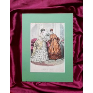 La Mode Illustre - Mode illustriert - Tiefdruck, 19. Jahrhundert.