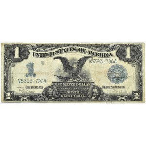 USA, $1 1899, Serie V, Silber Zertifikat, Großformat