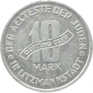 Ghetto Lodž, 10 mariek 1943, hliník, odroda 2/1, osvedčenie 018/2023