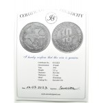 Ghetto Lodz, 10 marks 1943, aluminum, variety 2/1, certificate 018/2023