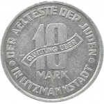 Ghetto Lodz, 10 marks 1943, aluminum, variety 2/1, certificate 018/2023