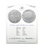 Ghetto Lodz, 10 marks 1943, aluminum, variety 2/1, certificate 020/2023