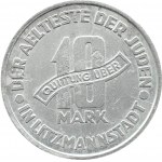 Ghetto Lodz, 10 Mark 1943, Aluminium, Sorte 2/1, Zertifikat 020/2023