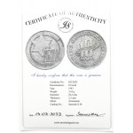 Ghetto Lodz, 10 marks 1943, aluminum, variety 10/5, certificate 023/2023