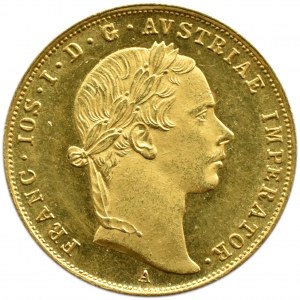 Rakúsko, František Jozef I., 1 dukát 1855, Viedeň, UNC