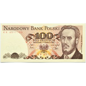 Poland, People's Republic of Poland, L. Waryński, 100 gold 1982, KR series, Warsaw, UNC