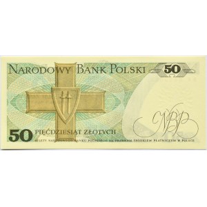 Polska, PRL, gen. K. Świerczewski, 50 złotych 1975, seria BR, Warszawa, UNC