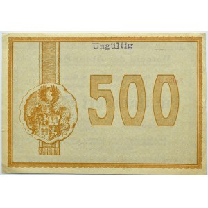 Sagan/Zagan, 500 marks 1922, series D