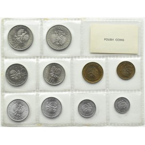 Poland, People's Republic of Poland, set of Polish coins, 10 groszy-20 zloty 1975(1976), Warsaw, UNC