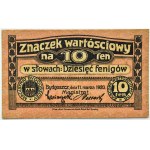 Bromberg/Bydgoszcz, value stamp 10 fenig 1920, UNC