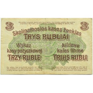 Poland/Germany, Poznań 3 rubles 1916 OST, P series - clause 24 words