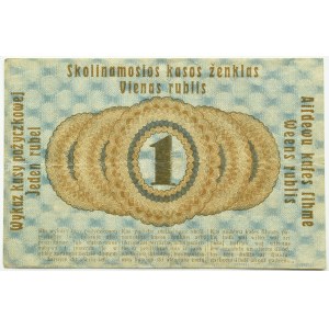 Polen/Deutschland, Poznan 1 Rubel 1916 OST, heller Unterdruck, 24 Wörter - 1,8 mm