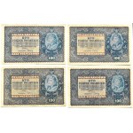 Polsko, Druhá republika, šarže 100 marek 1919, různé série, Varšava