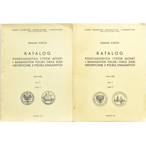 E. Kopicki, Catalogue of basic types of coins - Volume 5. (Parts 1 and 2) 1916-1978, Warsaw 1979.