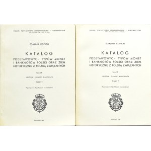 E. Kopicki, Katalog podstawowych typów monet - tom 9. heraldyczne wyobrażenia heraldyczne ..., Warschau 1986