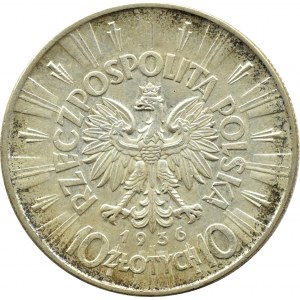 Polen, Zweite Republik Polen, Józef Piłsudski, 10 Zloty 1936, Warschau