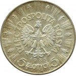 Poland, Second Republic, Józef Piłsudski, 5 zloty 1935, Warsaw, UNC