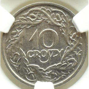 Polsko, Druhá republika, 10 groszy 1923, Varšava, GIBON AU55