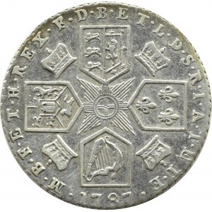 Velká Británie, George III, 6 pencí (1/2 šilinku) 1787, Londýn