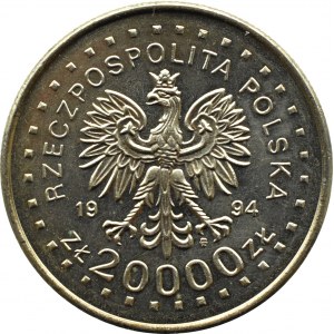 Poland, Third Republic, 20000 zloty 1994, Kosciuszko Uprising, Warsaw