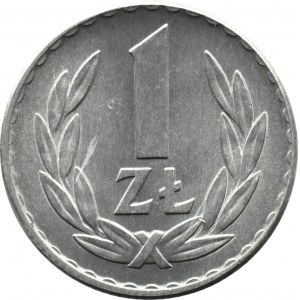 Polsko, PRL, 1 zlotý 1966, Varšava, vzácnější ročník, UNC