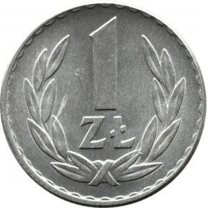 Poland, PRL, 1 zloty 1966, Warsaw, rarer vintage, UNC