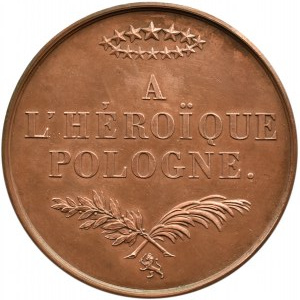 Medaile, a L'Heroique Pologne (Hrdinské Polsko) 1831, původní krabička