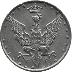 Kingdom of Poland, 20 fenig 1917, Stuttgart, double minting