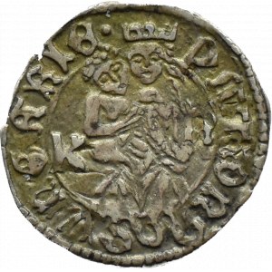 Ungarn, Ladislaus II. Jagiellone, Denar ohne Datum, gotische Inschrift