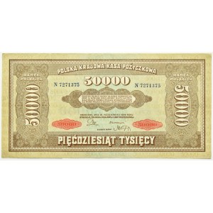 Polsko, Druhá republika, 50000 marek 1922, série N, krásná!, Varšava