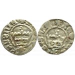 John I Olbracht, flight of two half-pennies without date, Cracow