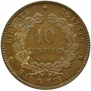 Francja, Trzecia Republika, 10 centimes 1891 A, Paryż