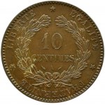 Francie, Třetí republika, 10 centimů 1891 A, Paříž
