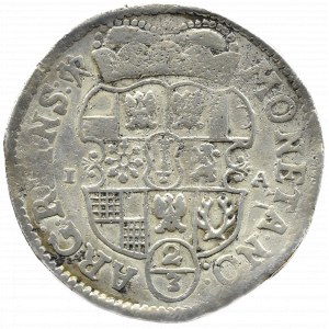 Germany, Brandenburg-Prussia, Frederick William, 2/3 thaler (guilder) 1675 IA, Halberstadt, rarer coin type