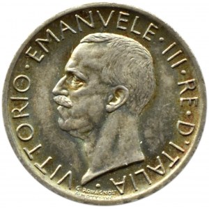 Italien, Vittorio Emanuele III, 5 Lire 1927 R, Rom, UNC