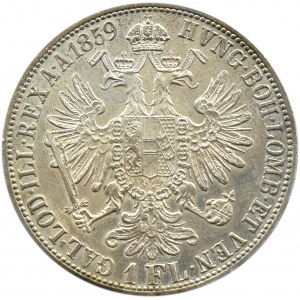 Austria, Franz Joseph I, 1 florin 1859 E, Venice