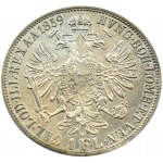 Rakúsko, František Jozef I., 1 florén 1859 E, Benátky