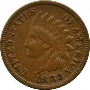 USA, Indianerkopf, um 1883, Philadelphia