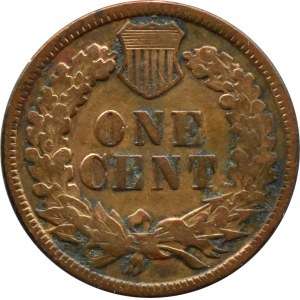 USA, Indian Head, cent 1881, Philadelphia