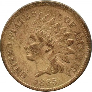 USA, Indian Head, cent 1865, Philadelphia