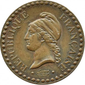 Francja, 1 centime 1849 A, Paryż